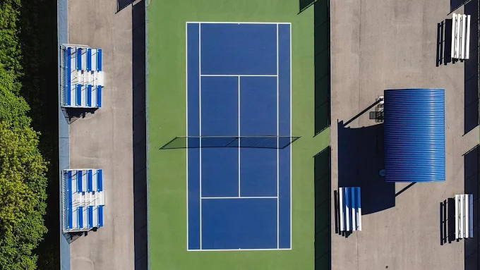 Hawaii Court Resurfacing — aerial court view